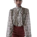 ZARA NWT  Corduroy Draped Ruched Mini Skirt in Dark Mauve Photo 1