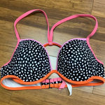 Victoria's Secret  The Fabulous Bikini Top‎ Womens Size 34D Polka Dot Padded Swim Photo 0