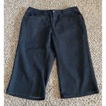 Ny Collection  Blue Denim Capri Pants Women's Mid Rise‎ Straight Size 14 Photo 0