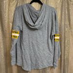 PINK - Victoria's Secret  Oakland A's Gray Green Sequin Hoodie Sweater Small Photo 1