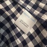 Draper James  Ruffle Placket Dress in Gingham Size L Photo 4