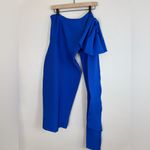 Elliatt  Rhiannon Midi One Shoulder Bow Dress in Cobalt Blue size Small $230 Photo 4