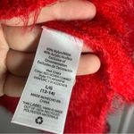 Time & Tru  Red Festive Fuzzy Knit Pullover Sweater L Photo 6