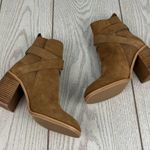 See By Chloe See by Chloé Suede Buckle Ankle Booties 38 Tobacco (Tan) & Goldtone Metal $525 Photo 3
