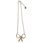 Juicy Couture  Etched Silver Bow Necklace Photo 2