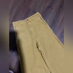 Ba&sh  dixon khaki mustard denim pants classic fall wide leg casual classic $250 Photo 11