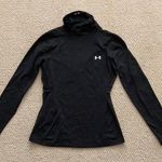Under Armour Coldgear Fitted Black Turtleneck Long Sleeve Activewear Top Shirt M Photo 0