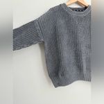 PINK - Victoria's Secret Charcoal Grey Knitted PINK by Victoria Secret Crew Neck Sweater Photo 3