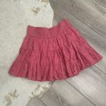 American Eagle  hot pink tiered mini skirt Photo 0