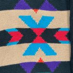 Vintage 90s Black Southwestern Knit Cardigan Sweater Geometric Vneck Plus Size Size XXL Photo 5