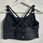 Lululemon Women's Black Patterned Sports Bra Photo 3