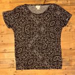 Jaclyn Smith Collection Black White Stretch Top, XXL Photo 2