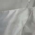 Lulus  Bubbly Charm NWT size‎ Medium White Taffeta Tiered Ruffled Mini Dress Photo 3