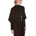 White House | Black Market Burgundy Shawl Cardigan Wrap Sweater Size XS / Small Photo 1