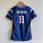 Nike JULIAN EDELMAN Blue NEW ENGLAND PATRIOTS Women's Super Bowl 52 LII TOP SZ S Photo 2