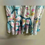 Fresh Produce EUC |  Tropical Print T-Shirt Dress w/ Ruffle | Women’s S/M Photo 4