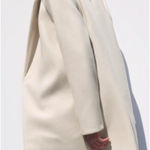 ZARA  Cream Lapel Open Front Trench Coat Size S Photo 0