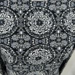 NWT Boden Grey Crew Neck Print Mini Dress Size 8L Black Photo 3