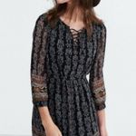 Madewell  Black Woodland Mini Dress Sz 4 Photo 0