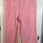 Cropped Wide Leg Pants Cotton Blend Casual Pink Trousers Workwear Size 18 Photo 0
