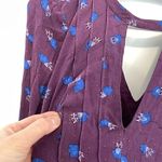 Free People FP Teagan Dress Purple Blue Long Flare Sleeve Cutout Mini Fit Flare Photo 6