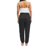 NWT Motherhood Maternity Underbelly Black Satin Jogger Pants Women’s Size Large Photo 5