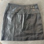 Valerie Stevens  Leather Skirt 14P New Zealand Lambskin Black Photo 0