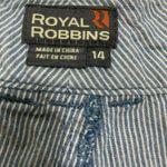 Royal Robbins  Stripped 100% Cotton Capri Pant Photo 3