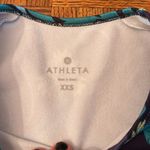 Athleta thermal long sleeve Blue and Green Fitted Running top XXS Photo 1