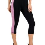 Ideology Essentials Colorblocked Cropped Leggings, Noir Purple Plus Size 4X NWT Photo 1