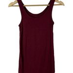 A New Day Burgundy Red Jersey Stretch Scoop Neck Tank Top S Photo 0