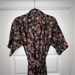 Ilese Stevens Vintage Floral Short Sleeve Short Robe with Belt Size S Photo 8