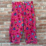 Printfresh Hummingbird Haven 2 Piece Pajama Set Women’s Medium Pink Artsy Cotton Photo 7
