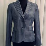 Anne Klein Gray/White Pinstriped Suit Blazer. EUC. Photo 0