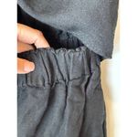 Thakoon Romper Women 0 Black Linen Blend Tie Waist Romper Lagenlook Gothic Photo 7