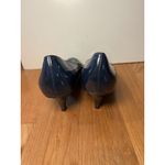 Alfani Shoes Womens Size 9 Navy Patent Denny Pumps Kitten Heel Comfort Dress Blue Photo 3