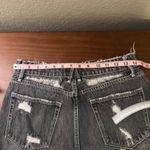 Good American Bombshell Denim Shorts Distressed Frayed Hem Black Wash Size 4/27 Photo 2