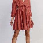 Baltic Born NWT  Amelia Boho Mini Dress Rust Brown Womens Small Photo 0