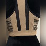 EUC DSG Sahara Sand and Pure Black Seamless Colorblock Sports Bra size large Tan Photo 5
