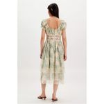 Free People  Ethereal Dainty Lace Honeysuckle Floral Printed Midi Dress Large NWT Photo 2