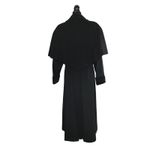 Vintage Forstmann Black Merino Wool Cape Collar Embroidered Velvet Princess Coat Size undefined Photo 7