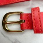 H&M Womens Red Braided Faux Leather Belt Extra Small (XS) ✨ Photo 9