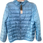 Allegra K  Bright Blue Packable Puffer Jacket Photo 0