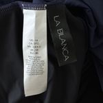 La Blanca SZ 14 Linea Costa Swim Tankini Top Tie Halter Padded Indigo Navy Blue Photo 6