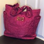 Marc Jacobs  Workwear Pink Embroidered Logo Quilted Tote Bag w. Side Pockets Photo 0