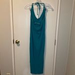 Old Navy  Teal Sleeveless Halter Dress Built in Bra No Pads Size Small Photo 2
