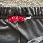 Josie Natori Grey Velvet Sleepwear Pants Gray Size L Photo 3