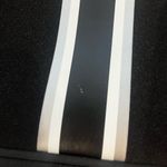 Haute Shore Black & White Stripe Neoprene Shoulder Bag Crossbody Chain Detail Photo 9