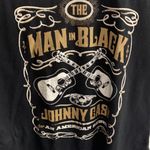 Zion Rootswear Johnny Cash Gray & Black T-Shirt 3/4 Length Sleeves Size S Photo 1