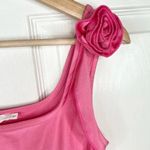 Lush Clothing LUSH Women's Pink Sleeveless Mini Dress Floral Detail Size S Party Photo 5